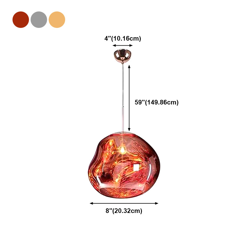 Contemporary Hanging Light Glass Shade Pendant Lighting Fixture