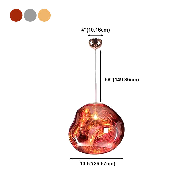 Contemporary Hanging Light Glass Shade Pendant Lighting Fixture
