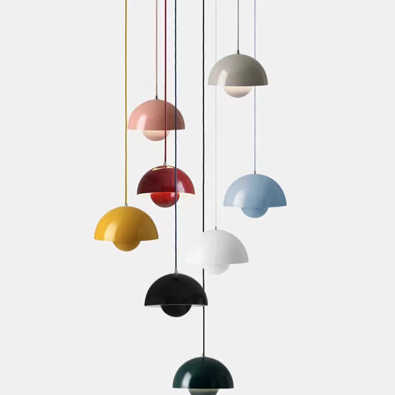 Modern Hanging Light Colorful Metal Pendant Lighting Fixture for Living Room