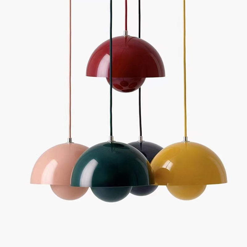 Modern Hanging Light Colorful Metal Pendant Lighting Fixture for Living Room