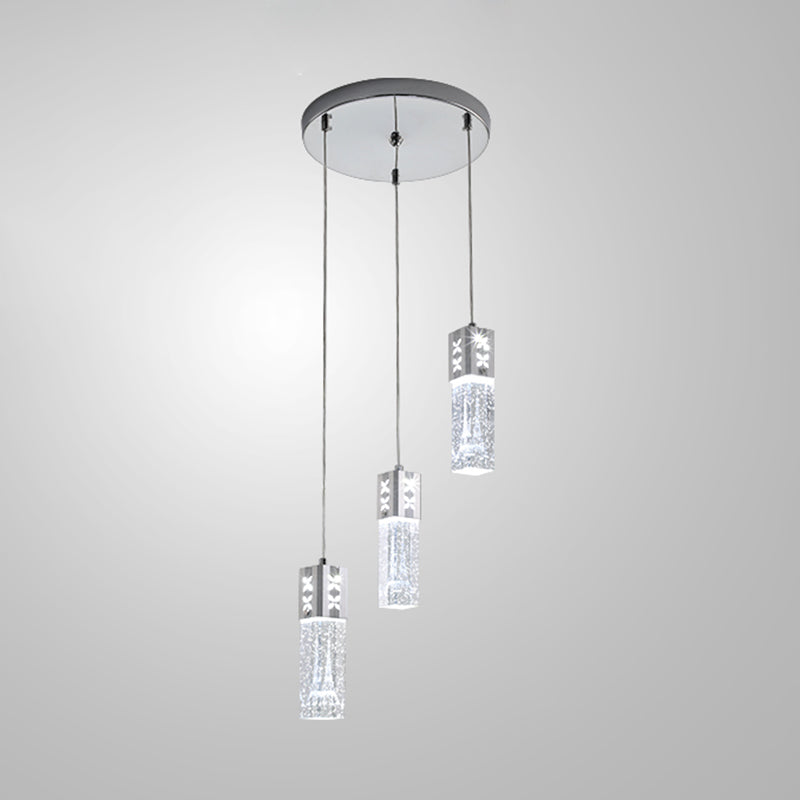 Geometric Hanging Lights Modern Style Crystal Multi Lights Pendant Light Kit