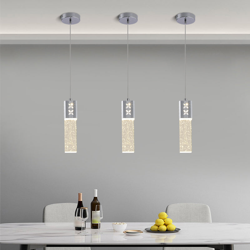 Geometric Hanging Lights Modern Style Crystal Multi Lights Pendant Light Kit