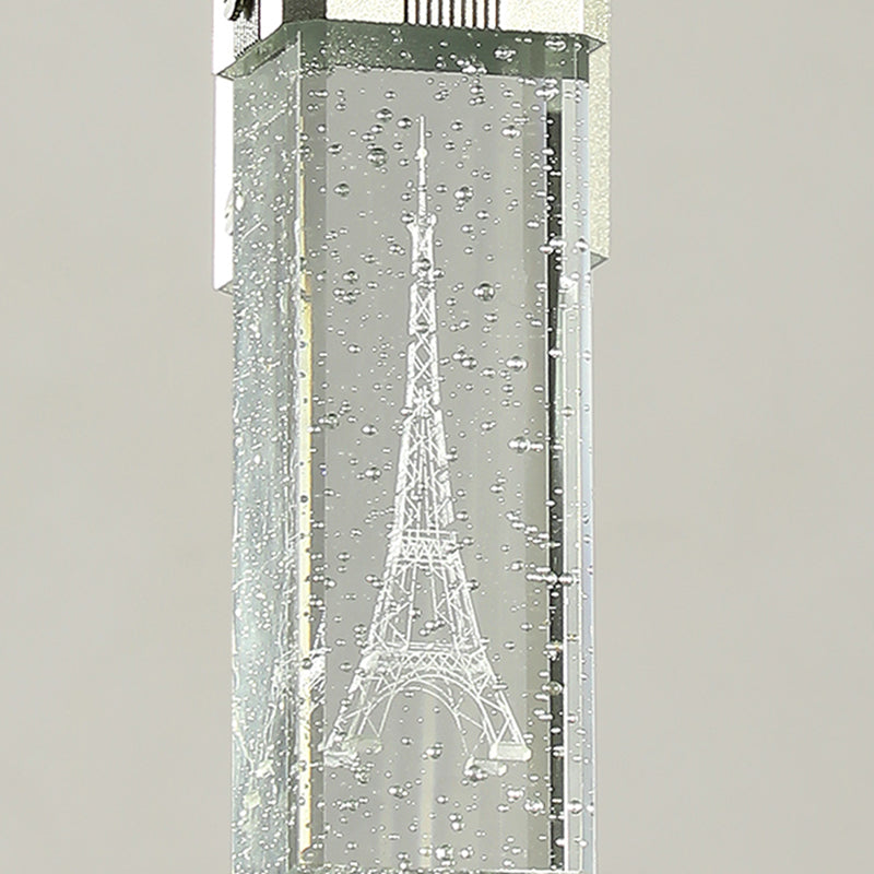 Geometric Hanging Lights Modern Style Crystal Multi Lights Pendant Light Kit