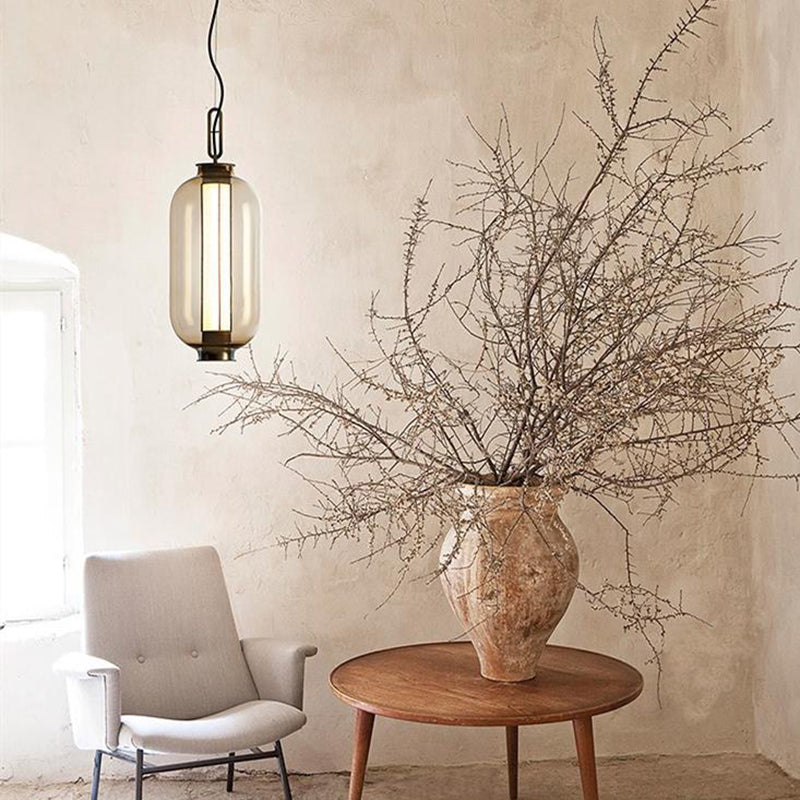 Geometric Hanging Lights Industrial Style Glass 1 Light Pendant Light Kit