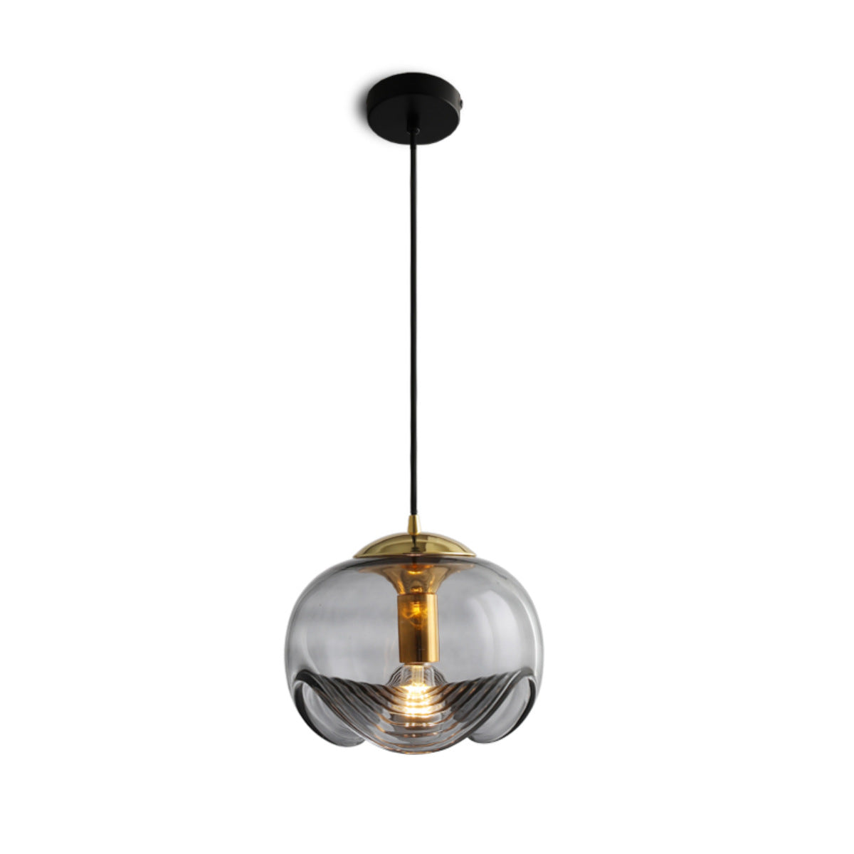 Spherical Shape Hanging Light Modern Style Glass Multi Light Hanging Lamp for Living Room