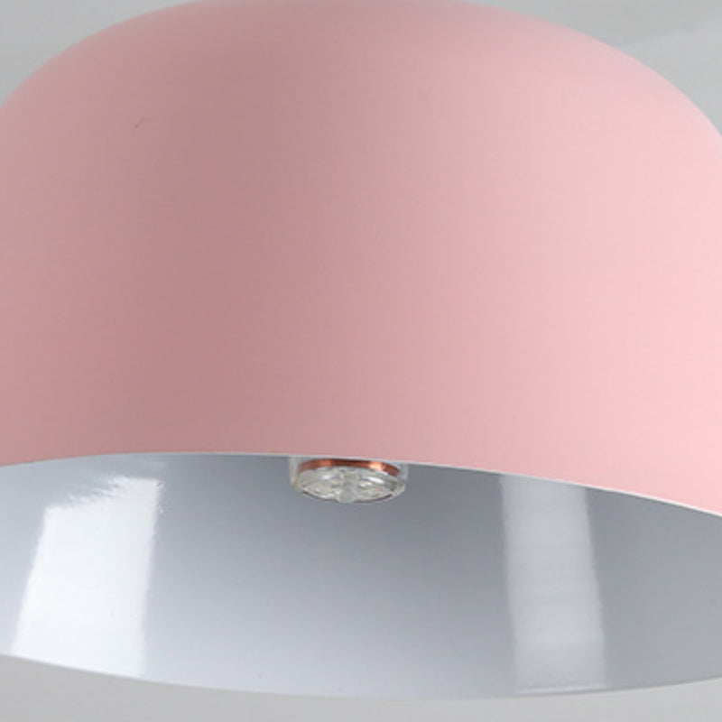 Metal Bowl Shape Hanging Pendant Light Nordic Suspension Pendant Light