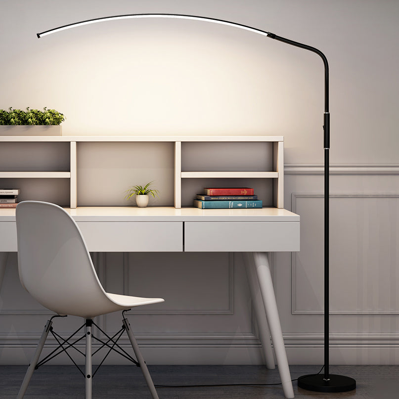 Modern Style Linear Shape Floor Lighting Metal 1 Light Floor Light for Restaurant