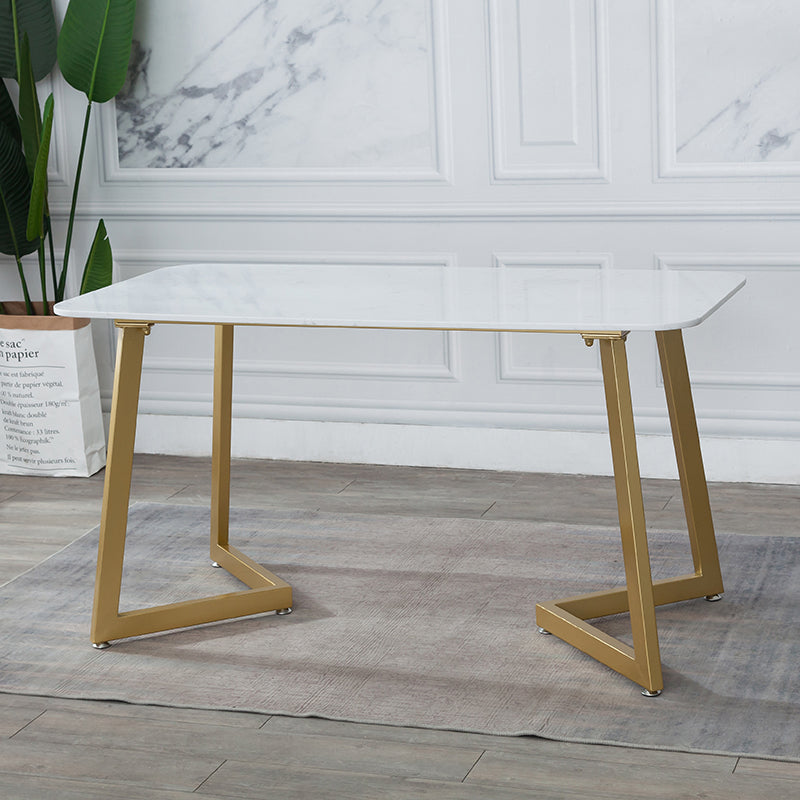 Glam 1/2/5 Pieces Dining Table and Chairs Rectangle Dining Table Set