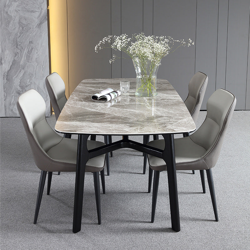 Contemporary 1/4/5/7 Pieces Dining Table and Chairs Leather Dining Chairs Set