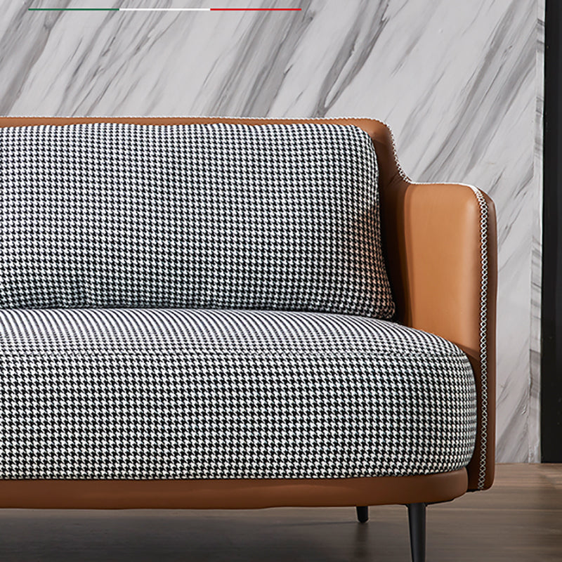 Moderne Baumwoll -Quadrat -Armsofa 29,9 "W mit Oberkissen für Wohnzimmer