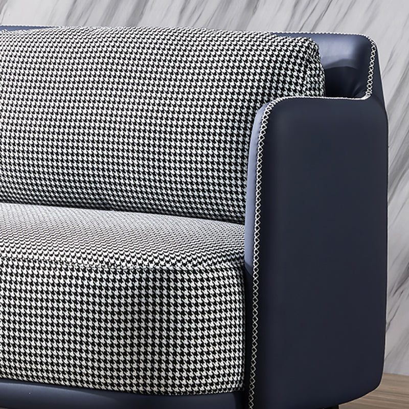 Moderne Baumwoll -Quadrat -Armsofa 29,9 "W mit Oberkissen für Wohnzimmer