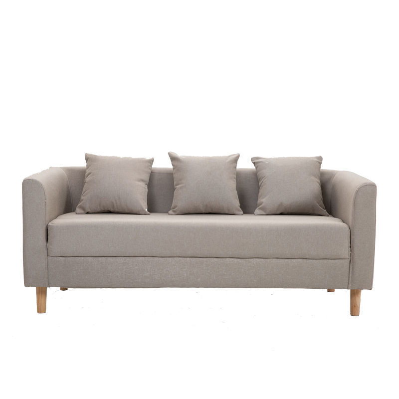 Sofa with 3 Pillows 3 Seater Hair Pin Legs Seating for Bonus Room
