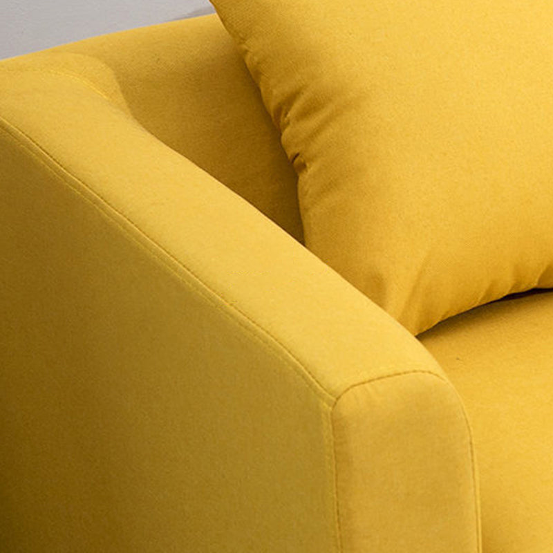 Sofa with 3 Pillows 3 Seater Hair Pin Legs Seating for Bonus Room