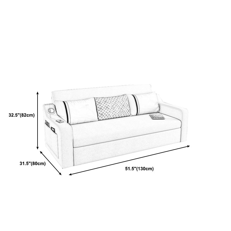 Contemporary Cushions Sofa Bed with Sound 32.28"High Charles Of London Sofa