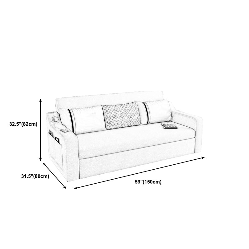 Contemporary Cushions Sofa Bed with Sound 32.28"High Charles Of London Sofa