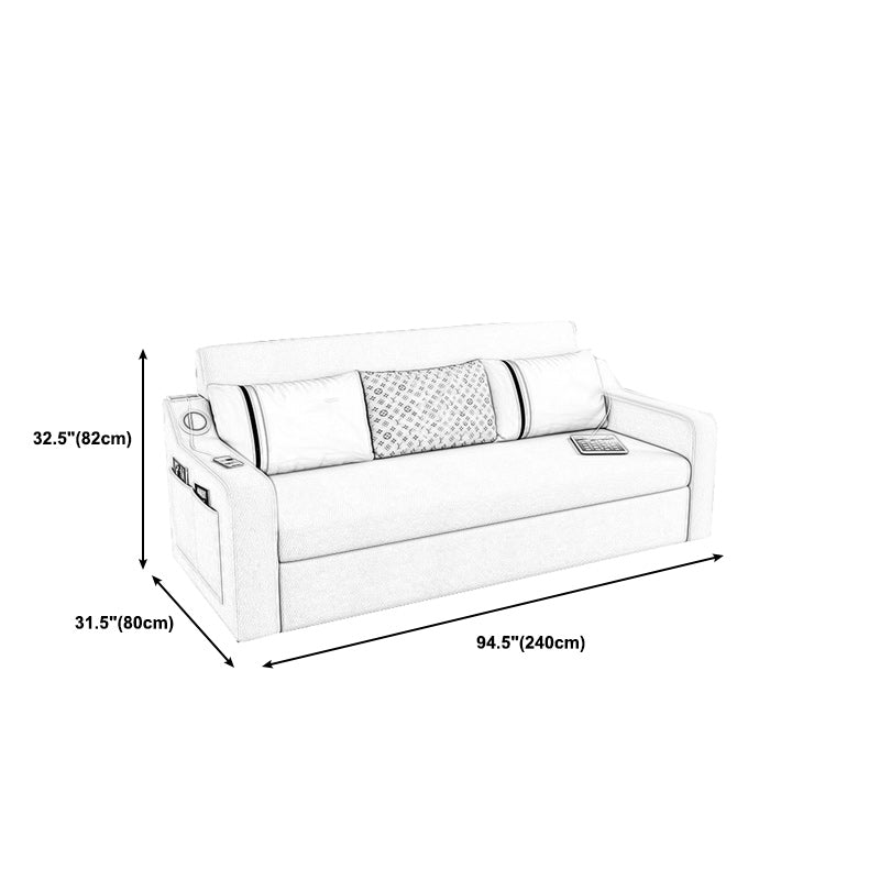 Contemporary Cushions Sofa Bed with Sound 32.28"High Charles Of London Sofa