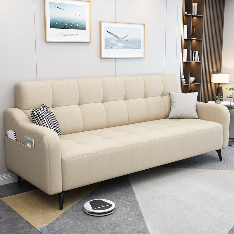 Modern Linen Charles Of London Sofa with Storage Bag for Living Room, Apartment
