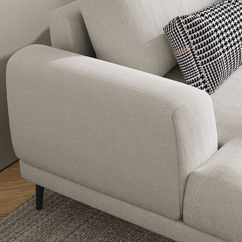 Fabric 3 Seater Living Room Contemporary Standard Sofa Chaise