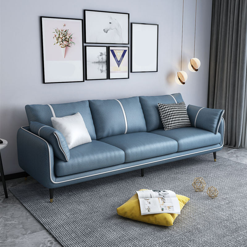 Stationäre Färbung resistent 3 Sitzer Wohnzimmer Standardsofa mit mehreren Kissen