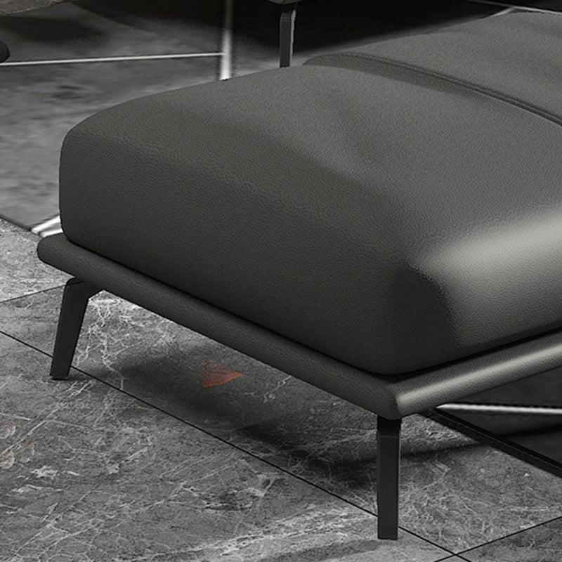 30.31" H Modern Square Arm Sofa With Tight Seat and Loose Back, Brown