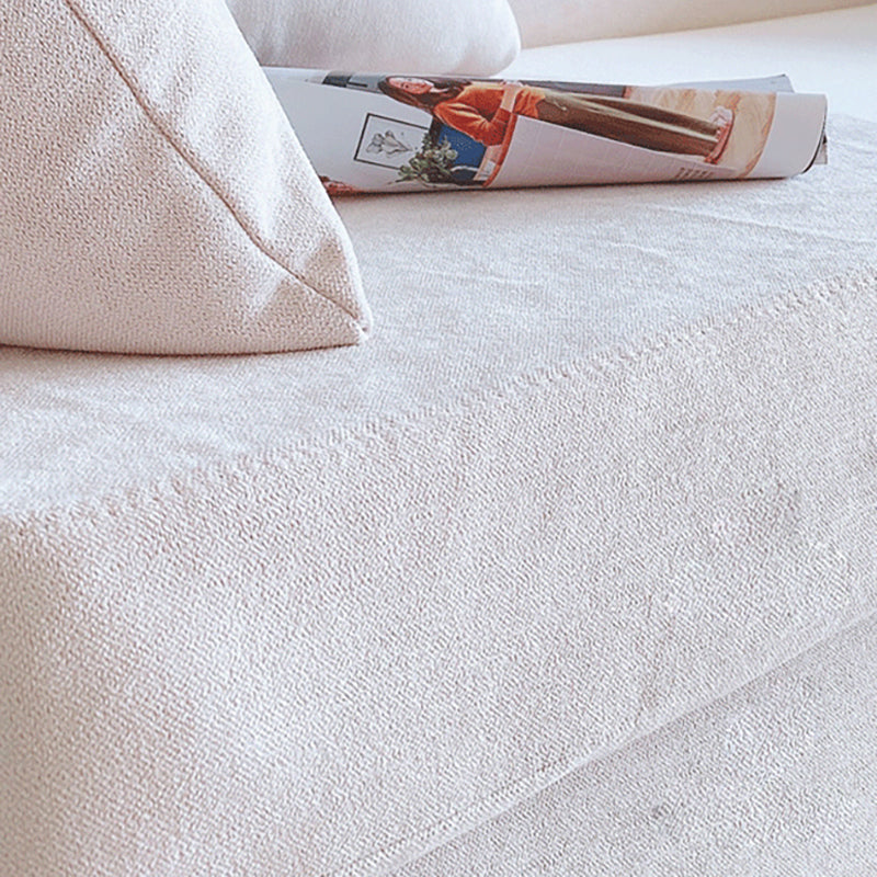 3-Seat Cushions Sofa 68.11*27.56*28.35 Slipcovered Square Arm Sofa