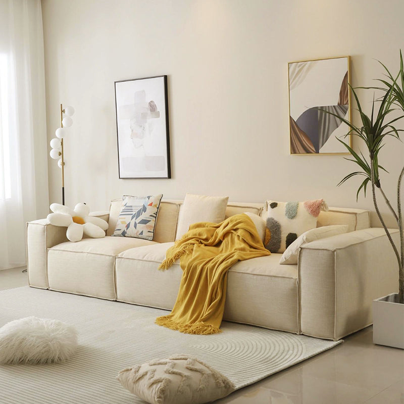 Modern Cushions Sofa 39"W Sofa with Square Arm for Living Room
