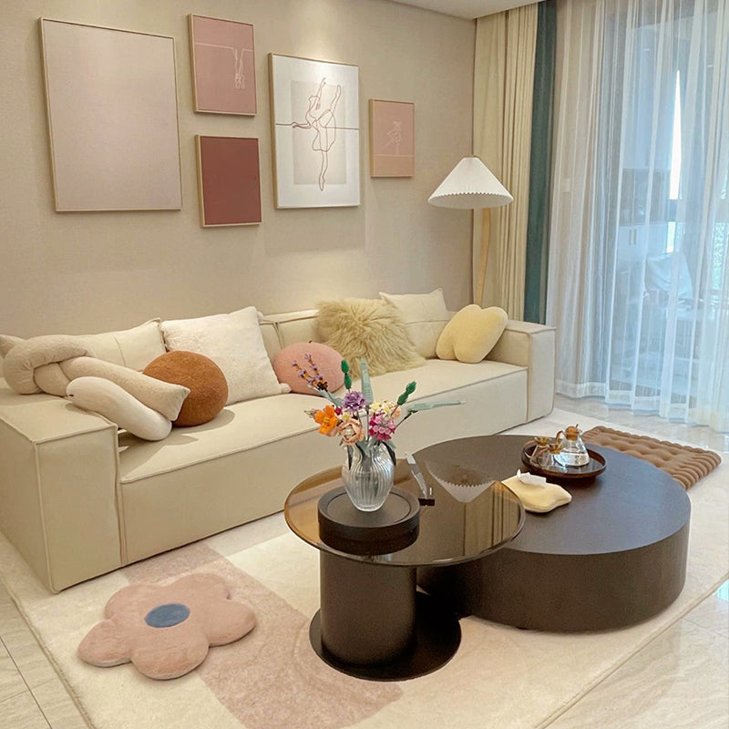 Modern Cushions Sofa 39"W Sofa with Square Arm for Living Room
