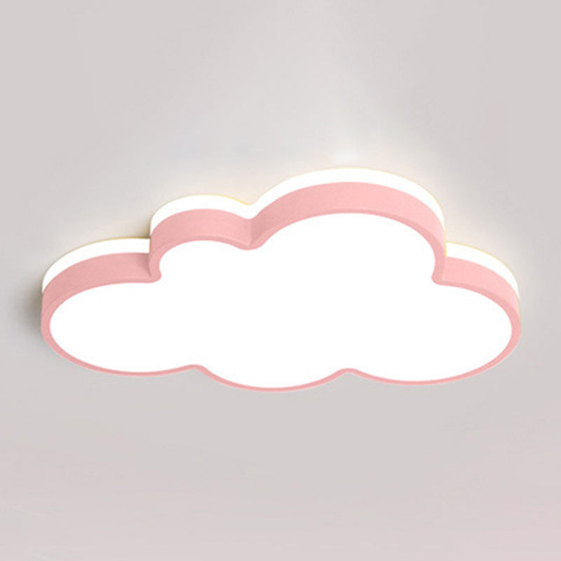 Metal Cloud Shape Ceiling Lighting Nordic Style LED Flush Mount Lamp