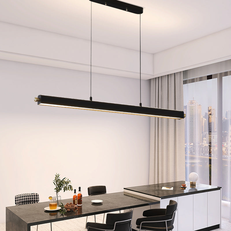 Estilo moderno lineal isla light metal 1 1 de techo colgante de luz