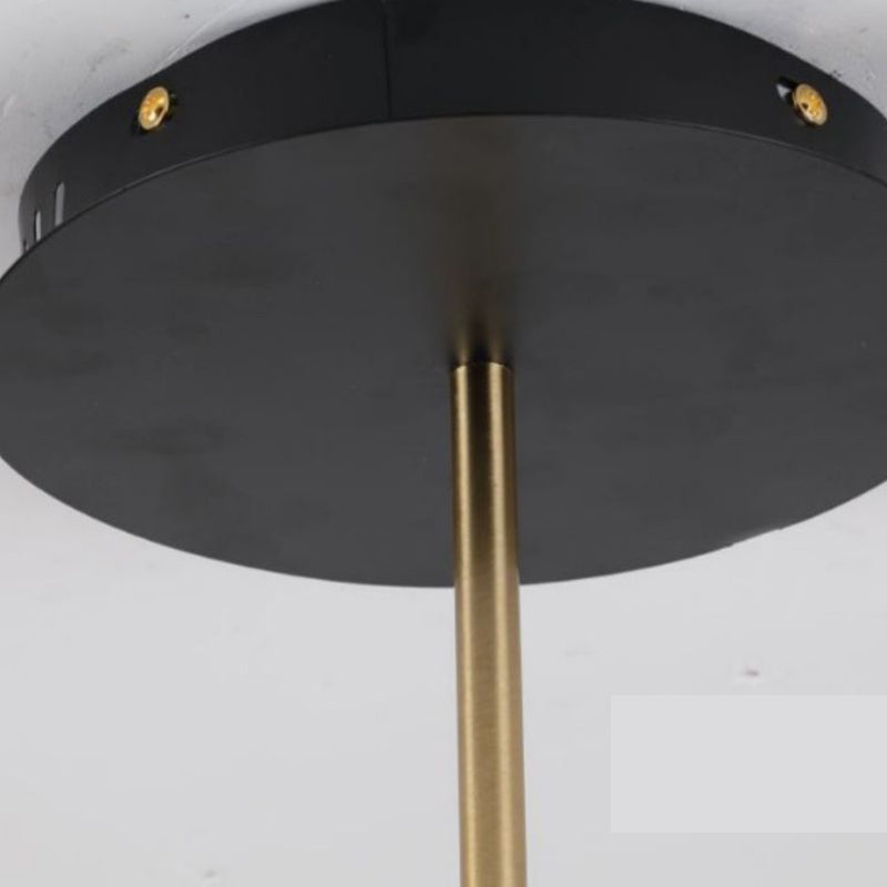 Lámpara de múltiples lámparas de lámparas de isla de cilindro moderna lámpara colgante con sombra de metal