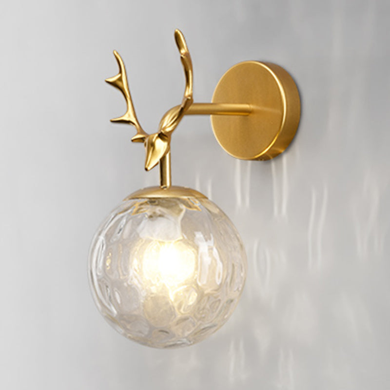 Modern Glass Wall Light Scone Creative Wall Light Fixture for Bedroom
