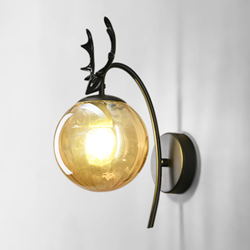 Modern Glass Wall Light Scone Creative Wall Light Fixture for Bedroom