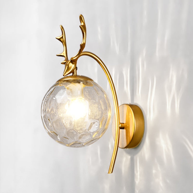 Modern Glass Wall Light Scone Creative Wall Light Fixture for Bedroom