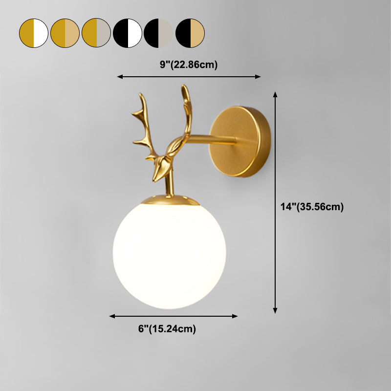 Modern Glass Wall Light Scone Creative Wall Light Fixture for Bedroom