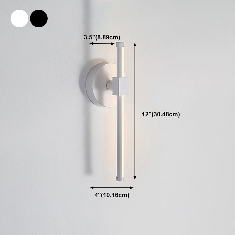 Strip Shape Wall Lighting Modern Style Metal 1 Lights Sconce Lamp for Living Room
