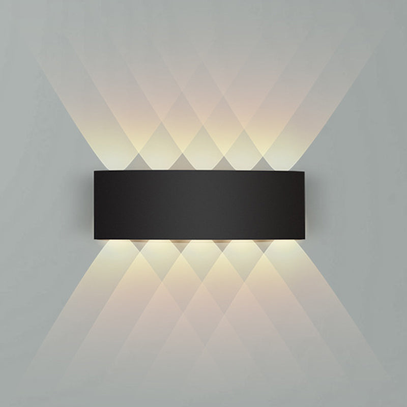 Éclairage mural de forme rectangulaire Métal de style moderne 1 lampe d'applications légères pour extérieur