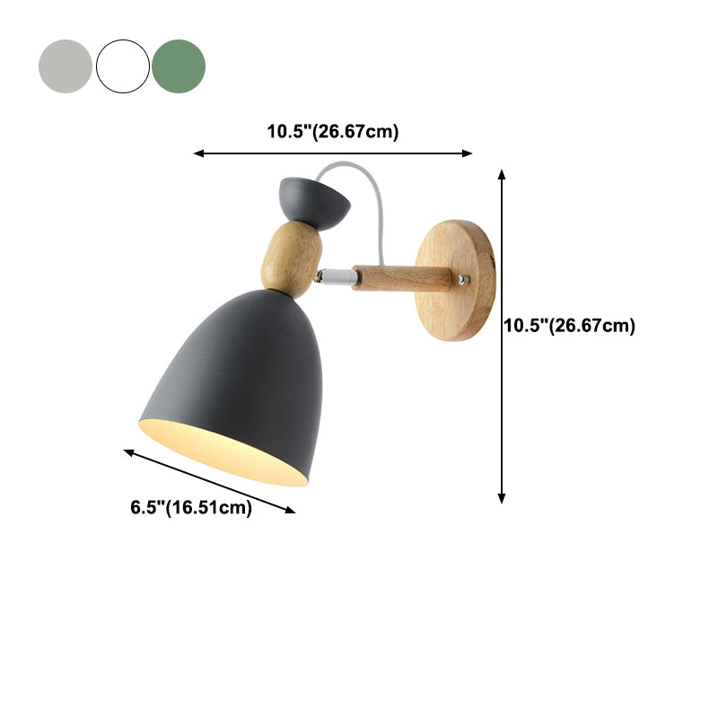 Geometric Shape Metal Wall Light Nordic Macarons 1 Light Wall Mount Light