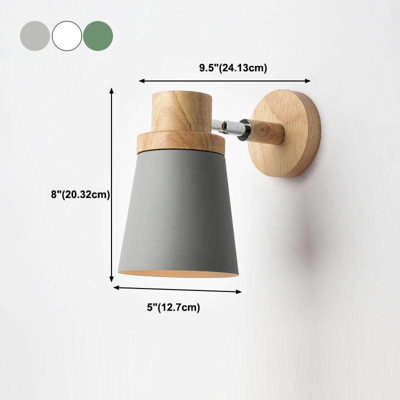 Geometric Shape Metal Wall Light Nordic Macarons 1 Light Wall Mount Light