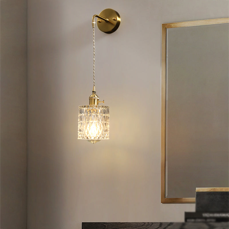 Moderno Wall Light Scone Creative Glass Shade Luz de la pared para dormitorio