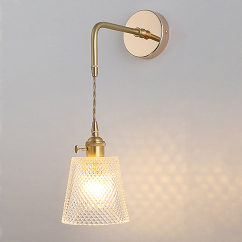 Moderno Wall Light Scone Creative Glass Shade Luz de la pared para dormitorio