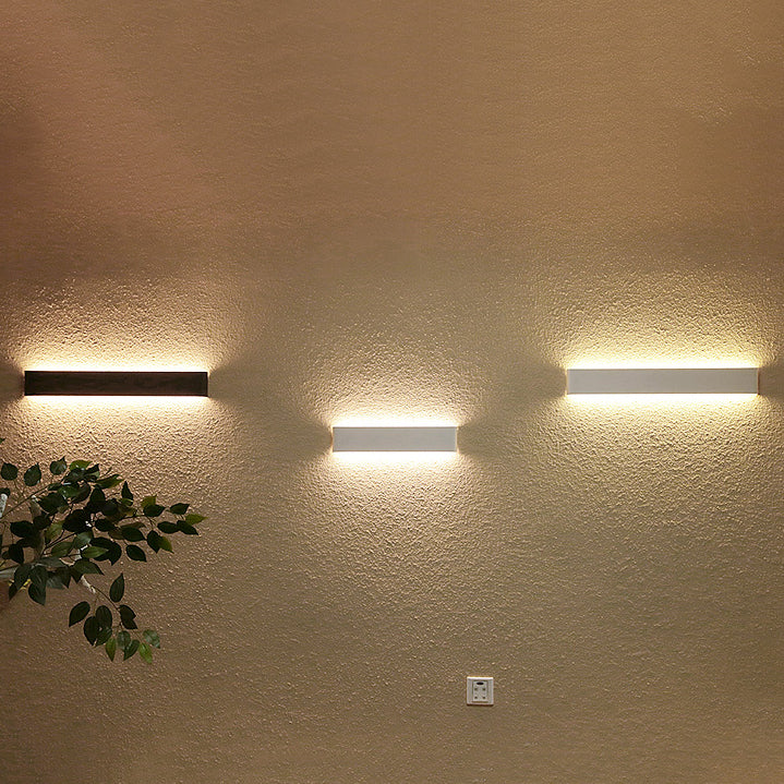 Luz de pared de forma cuadrada de metal estilo moderno 1 luz de montaje de pared de luz