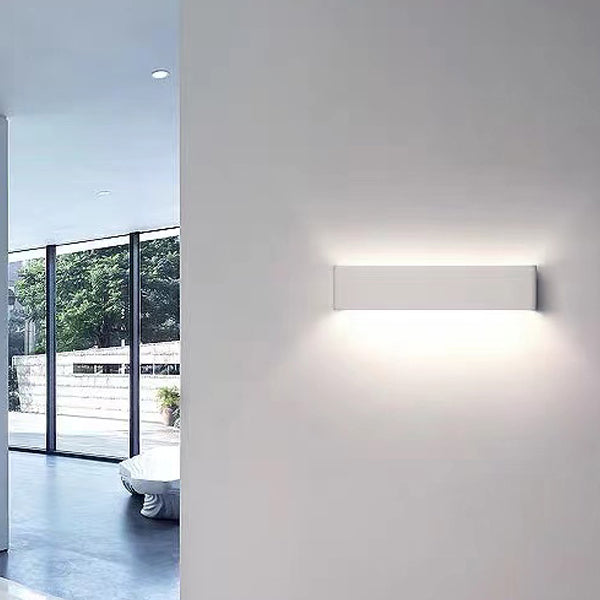 Luz de pared de forma cuadrada de metal estilo moderno 1 luz de montaje de pared de luz