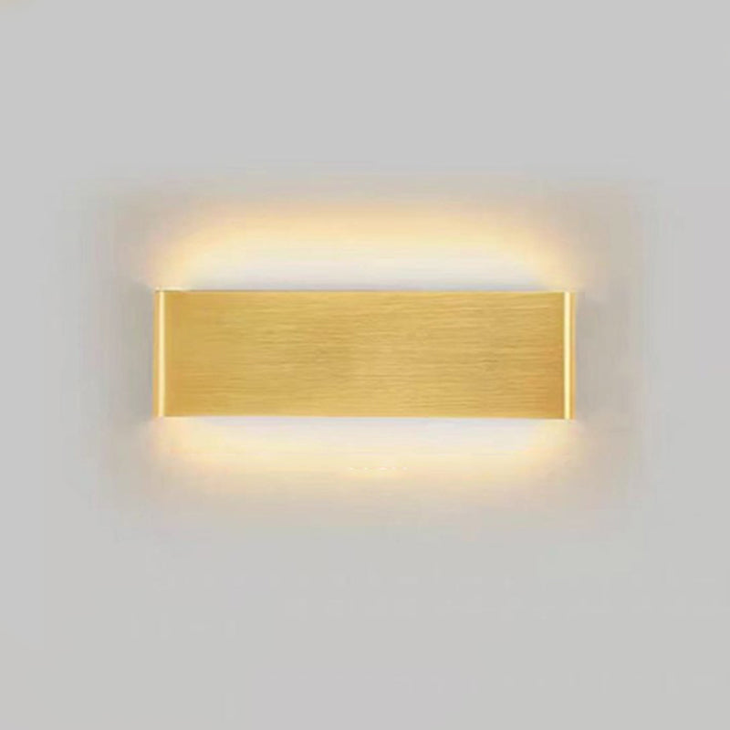 Luz de pared de forma cuadrada de metal estilo moderno 1 luz de montaje de pared de luz