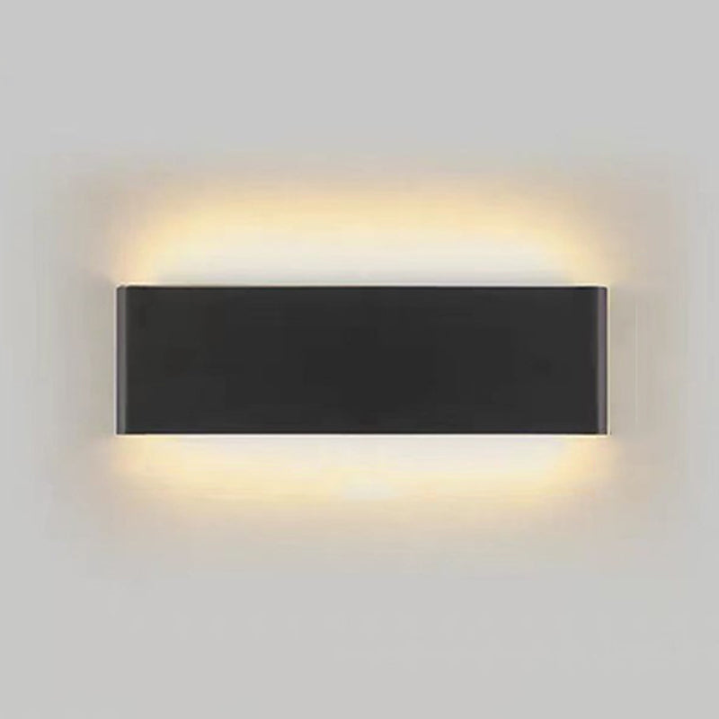 Luz de pared de forma cuadrada de metal estilo moderno 1 luz de montaje de pared de luz
