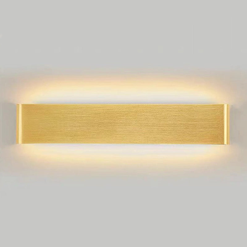 Luz de pared de forma cuadrada de metal estilo moderno 1 luz de montaje de pared de luz