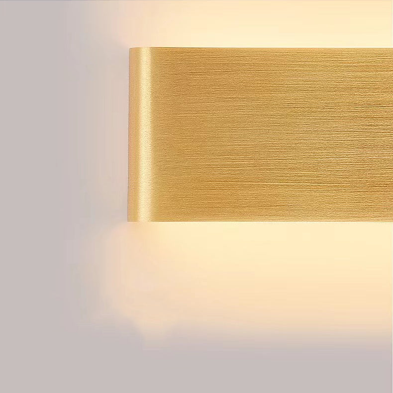 Luz de pared de forma cuadrada de metal estilo moderno 1 luz de montaje de pared de luz