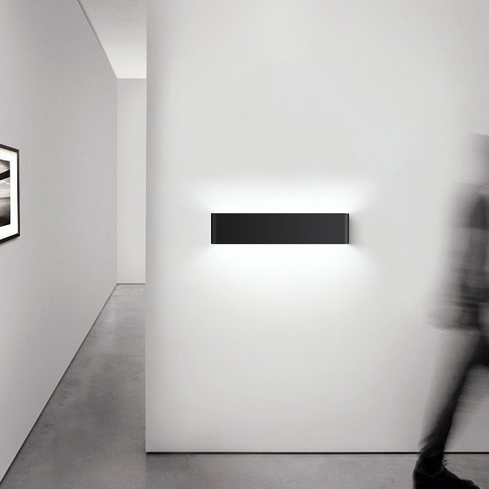 Luz de pared de forma cuadrada de metal estilo moderno 1 luz de montaje de pared de luz