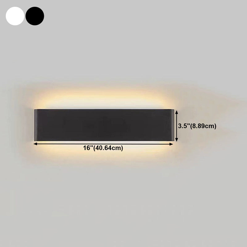 Luz de pared de forma cuadrada de metal estilo moderno 1 luz de montaje de pared de luz