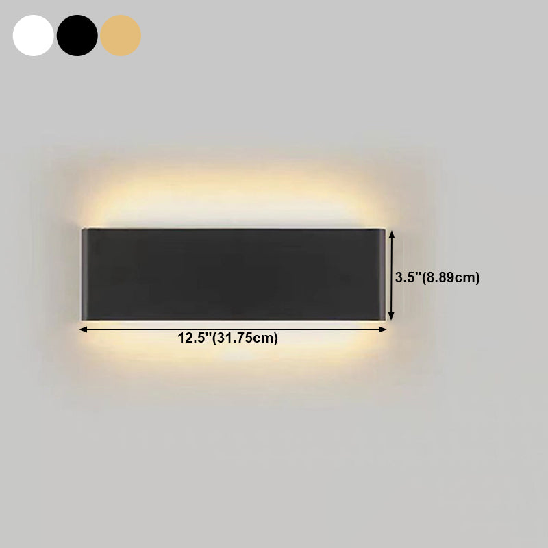 Luz de pared de forma cuadrada de metal estilo moderno 1 luz de montaje de pared de luz