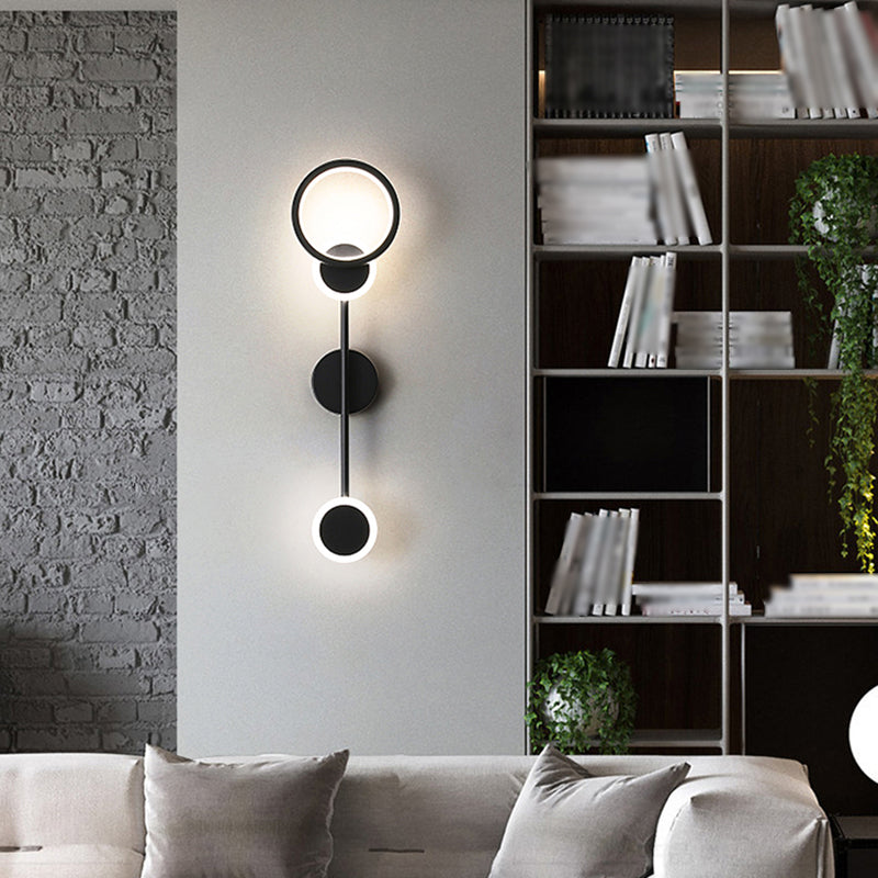 Luz de pared de metal creativa Luz de pared geométrica Moderna Placa para dormitorio